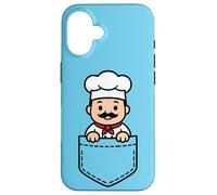 Funny Chef Pocket Pal Cute Chef Cocina Culinaria Carcasa para iPhone 16