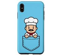 Funny Chef Pocket Pal Cute Chef Cocina Culinaria Carcasa para iPhone XS Max