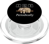 Funny Chemistry Nerdy Lazy Sloth I Nap Periodically PopSockets PopGrip para MagSafe