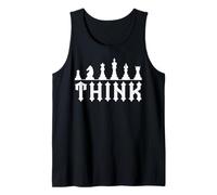 Funny Chess Pieces Chess Lover & Player Gifts Think Camiseta sin Mangas