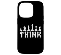 Funny Chess Pieces Chess Lover & Player Gifts Think Carcasa para iPhone 14 Pro