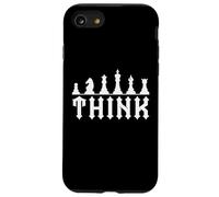 Funny Chess Pieces Chess Lover & Player Gifts Think Carcasa para iPhone SE (2020) / 7/8