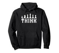 Funny Chess Pieces Chess Lover & Player Gifts Think Sudadera con Capucha