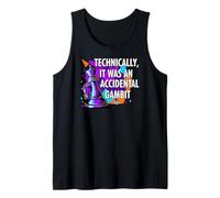 Funny Chess Player Accidental Gambit Blunder Quote Camiseta sin Mangas