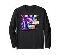 Funny Chess Player Accidental Gambit Blunder Quote Manga Larga