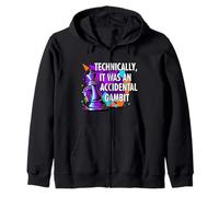 Funny Chess Player Accidental Gambit Blunder Quote Sudadera con Capucha