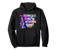 Funny Chess Player Accidental Gambit Blunder Quote Sudadera con Capucha