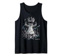 Funny Chess Queen Player Master Kaiju Monster Japonés Camiseta sin Mangas