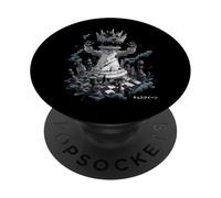 Funny Chess Queen Player Master Kaiju Monster Japonés PopSockets PopGrip Adhesivo