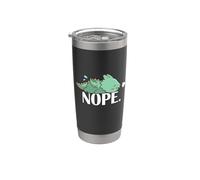 Funny Chibi Kawaii Kids Nap Sleep NOPE Dragon Lover Vaso térmico de acero inoxidable de doble pared