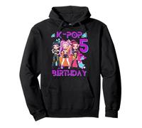 Funny Chibi KPOP Girl It's My 5th Birthday Sudadera con Capucha