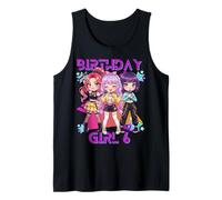 Funny Chibi KPOP Girl It's My 6th Birthday Camiseta sin Mangas