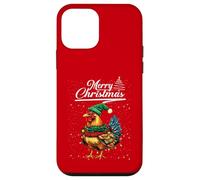 Funny Chicken Christmas Lights Farm Animal Cute Xmas Holiday Carcasa para iPhone 12 Mini