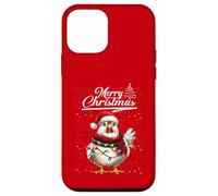 Funny Chicken Christmas Lights Farm Animal Cute Xmas Holiday Carcasa para iPhone 12 Mini
