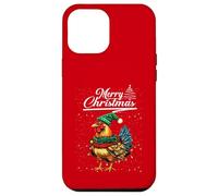Funny Chicken Christmas Lights Farm Animal Cute Xmas Holiday Carcasa para iPhone 12 Pro MAX