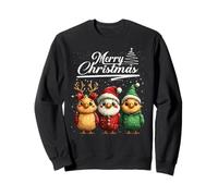 Funny Chicken Christmas Lights Farm Animal Cute Xmas Holiday Sudadera