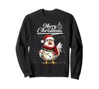 Funny Chicken Christmas Lights Farm Animal Cute Xmas Holiday Sudadera