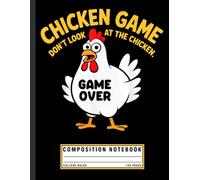 Funny Chicken Composition Notebook: Don’t Look at the Chicken Meme with Silly Bird Illustration, Gag Gift Journal for Teens, Students, and Humor Lovers