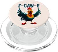 Funny Chicken F-Caw-F Qué El Heli Gallo Humor Meme PopSockets PopGrip para MagSafe