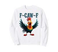 Funny Chicken F-Caw-F Qué El Heli Gallo Humor Meme Sudadera