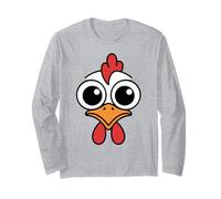 Funny Chicken Face Big Eyes Cartoon Rooster Kawaii Manga Larga