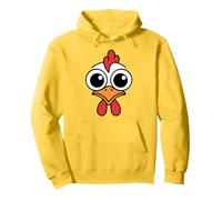 Funny Chicken Face Big Eyes Cartoon Rooster Kawaii Sudadera con Capucha