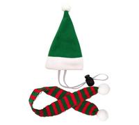 Funny Chicken Hat - Chicken Hat Scarf Hàt Costume Set for Hen | Holiday Santa Cosplay Dress Up, Christmas Pet Chickeñ Hàt Scarf Set with Adjustable Chin Strap for Hen