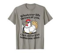 Funny Chicken Quote Cluck Let It Hit Someone Else Camiseta
