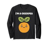 Funny chickpeas food minimalist simple i'm a chickpea Manga Larga