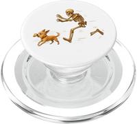 Funny Chihuahua Halloween Steal Bone Skeleton Chase Spooky PopSockets PopGrip para MagSafe