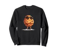 Funny Chocolate Chip Cookie Man con Gafas de Sol Sudadera
