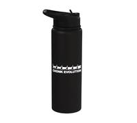 Funny Chonkers Chonky Cat Chonk Cat Evolution Stainless Steel Insulated Water Bottle