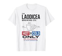 Funny Christian Coffee Hot or Cold Not Lukewarm Bible Versículo Camiseta