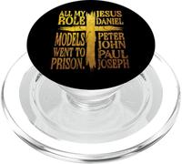 Funny Christian Jesus Role Models Fue a la cárcel Biblia Fe PopSockets PopGrip para MagSafe