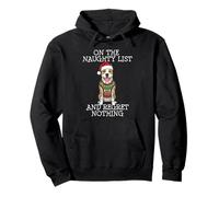 Funny Christmas American Staffordshire Terrier Naughty List Sudadera con Capucha