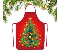 Funny Christmas Apron - Chubasquero de cocina impermeable | Decorative Kitchen Apron, for Men Women Bakers Wife Husband Family Baking Gardening Sewing BBQ Home, Estilo 2., riferimento alla