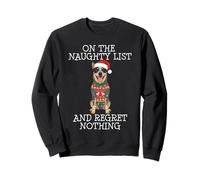 Funny Christmas Australian Cattle Dog Naughty List Sudadera
