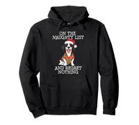 Funny Christmas Beagle Naughty List Sudadera con Capucha