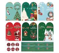 Funny Christmas Cards - 6 Pack Holiday Greeting Set | Includes Envelopes and Stickers, 6 Assorted Funny Designs Cards for Women, Boys, Girls, Grandma, Friends, Home, School, New Year Stocking Stuffers