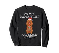 Funny Christmas Cocker Spaniel Naughty List Sudadera