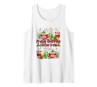 Funny Christmas Coffee Friday Shopping Crew For Coffee Lover Camiseta sin Mangas