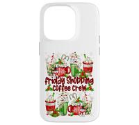 Funny Christmas Coffee Friday Shopping Crew For Coffee Lover Carcasa para iPhone 14 Pro
