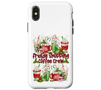 Funny Christmas Coffee Friday Shopping Crew For Coffee Lover Carcasa para iPhone X/XS