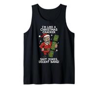 Funny Christmas Cracker Decent Bang Camiseta sin Mangas