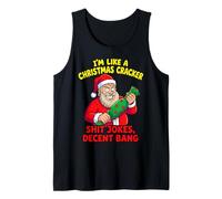 Funny Christmas Cracker Decent Bang Camiseta sin Mangas