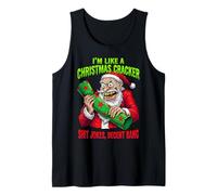 Funny Christmas Cracker Decent Bang Camiseta sin Mangas