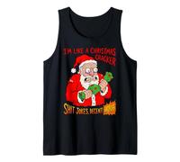 Funny Christmas Cracker Decent Bang Camiseta sin Mangas