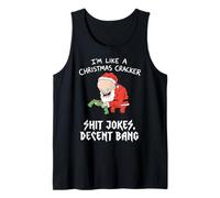 Funny Christmas Cracker Decent Bang Camiseta sin Mangas