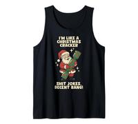 Funny Christmas Cracker Decent Bang Camiseta sin Mangas