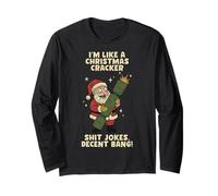 Funny Christmas Cracker Decent Bang Manga Larga